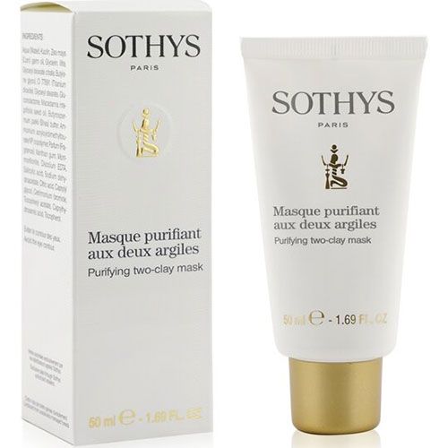Purifying two-clay mask for combination to oily skin Sothys